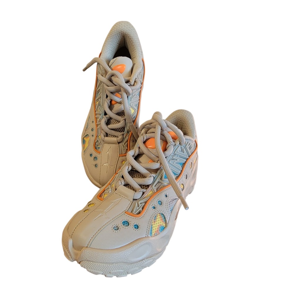 Puma MB.03 LaMelo Ball Toxic Tan Orange Multi Color BB Shoes 312165-01 Sz 12 - Picture 3 of 12